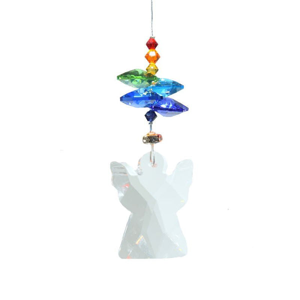 Angels in my Window (Prismatic) Crystal Suncatcher - Wild Things Crystal from thetraditionalgiftshop.com