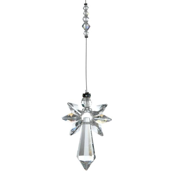 April Birthstone Crystal Guardian Angel - Aurora Borealis (Large)