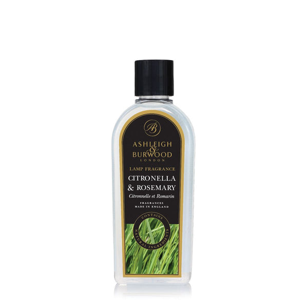 Ashleigh & Burwood Citronella & Rosemary Fragrance Lamp Oil (500ml) - Ashleigh & Burwood Fragrance Lamps from thetraditionalgiftshop.com