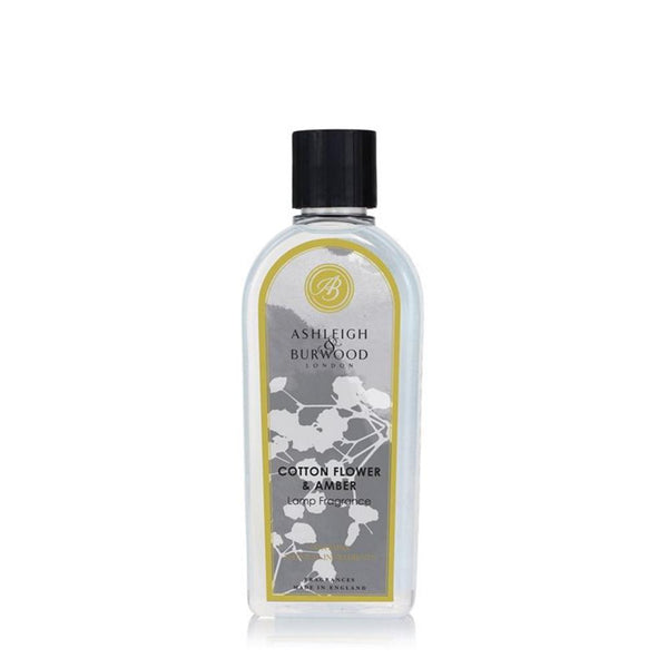Ashleigh & Burwood Cotton Flower & Amber Fragrance Lamp Oil (500ml) - Ashleigh & Burwood Fragrance Lamps from thetraditionalgiftshop.com