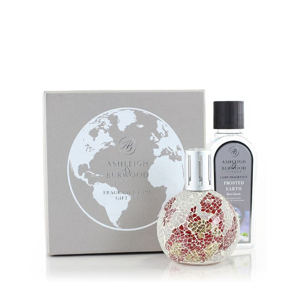 Ashleigh & Burwood Earths Magma Fragrance Lamp Gift Set with Frosted Earth Lamp Oil - Ashleigh & Burwood Fragrance Lamps from thetraditionalgiftshop.com