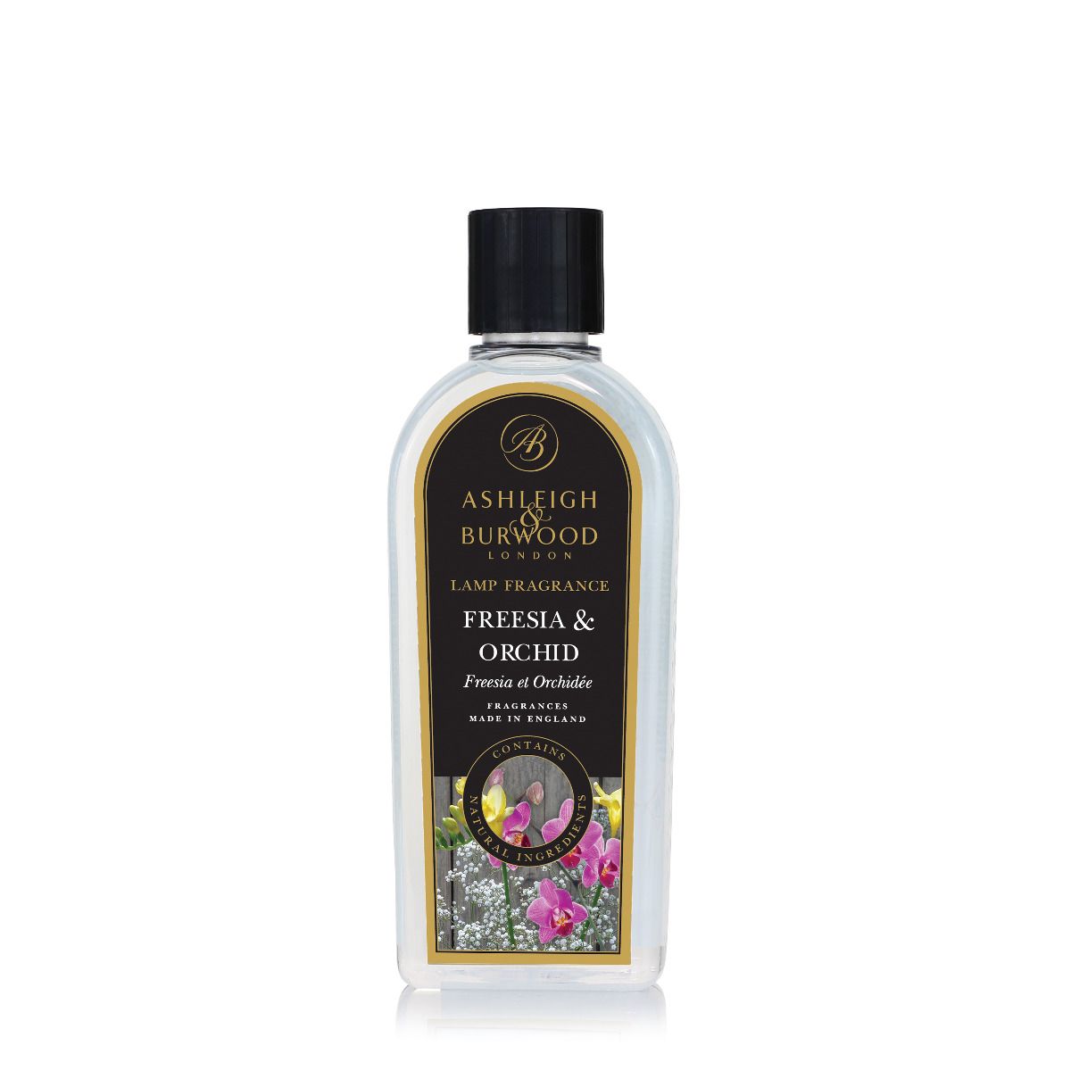 Ashleigh & Burwood Freesia & Orchid Fragrance Lamp Oil (500ml) - Ashleigh & Burwood Fragrance Lamps from thetraditionalgiftshop.com