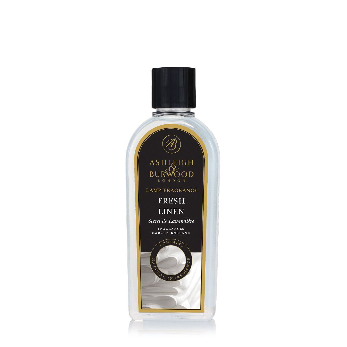 Ashleigh & Burwood Fresh Linen Fragrance Lamp Oil (500ml) - Ashleigh & Burwood Fragrance Lamps from thetraditionalgiftshop.com