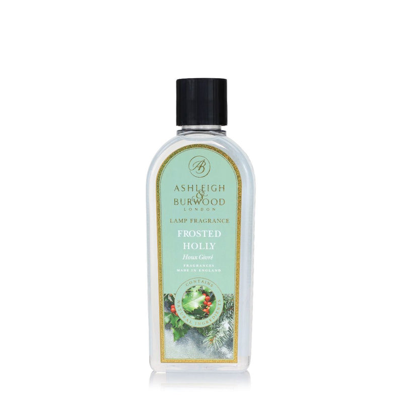 Ashleigh & Burwood Frosted Holly Fragrance Lamp Oil (500ml) - Ashleigh & Burwood Fragrance Lamps from thetraditionalgiftshop.com