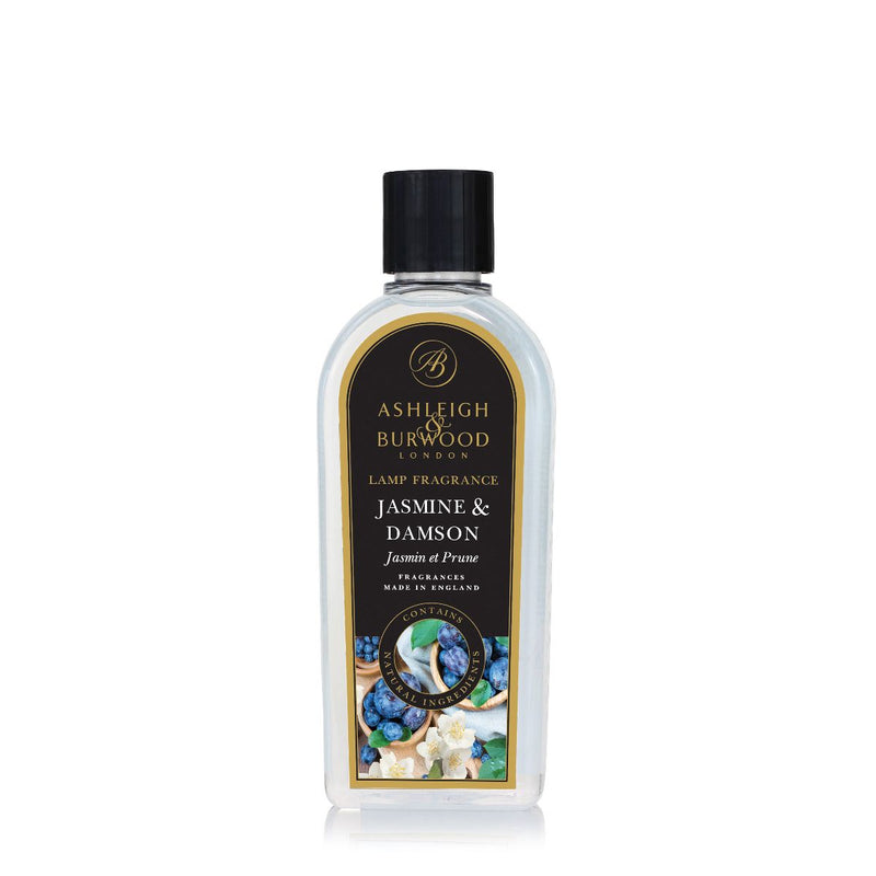 Ashleigh & Burwood Jasmine & Damson Fragrance Lamp Oil (500ml) - Ashleigh & Burwood Fragrance Lamps from thetraditionalgiftshop.com