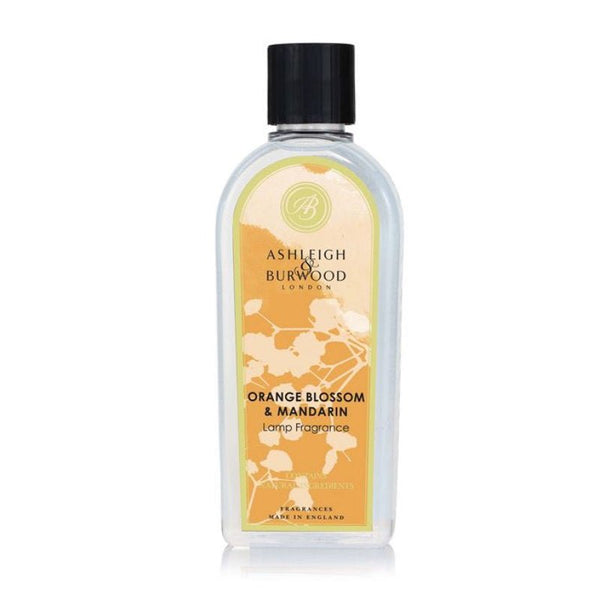 Ashleigh & Burwood Orange Blossom & Mandarin Fragrance Lamp Oil (500ml) - Ashleigh & Burwood Fragrance Lamps from thetraditionalgiftshop.com