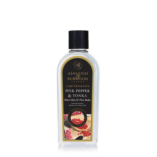 Ashleigh & Burwood Pink Pepper & Tonka Fragrance Lamp Oil (500ml) - Ashleigh & Burwood Fragrance Lamps from thetraditionalgiftshop.com