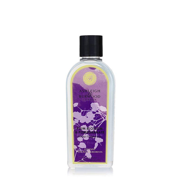 Ashleigh & Burwood Plum Blossom & Pomegranate Fragrance Lamp Oil (500ml) - Ashleigh & Burwood Fragrance Lamps from thetraditionalgiftshop.com