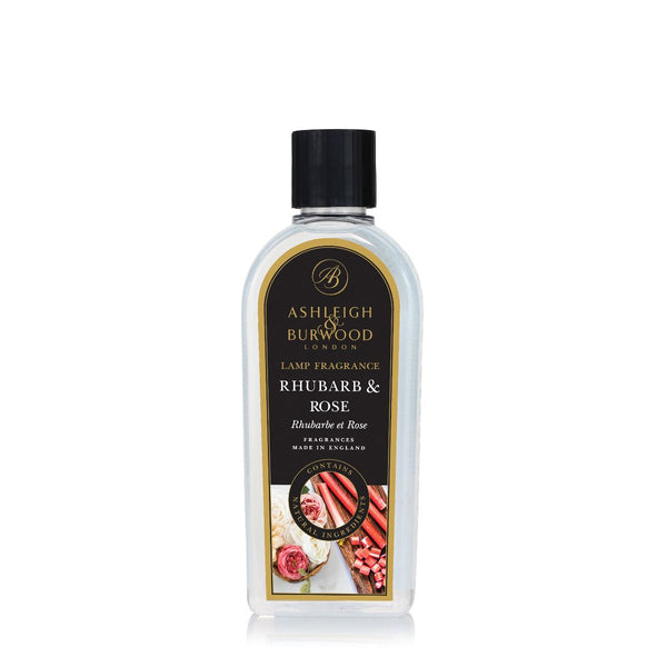 Ashleigh & Burwood Rhubarb & Rose Fragrance Lamp Oil (500ml) - Ashleigh & Burwood Fragrance Lamps from thetraditionalgiftshop.com