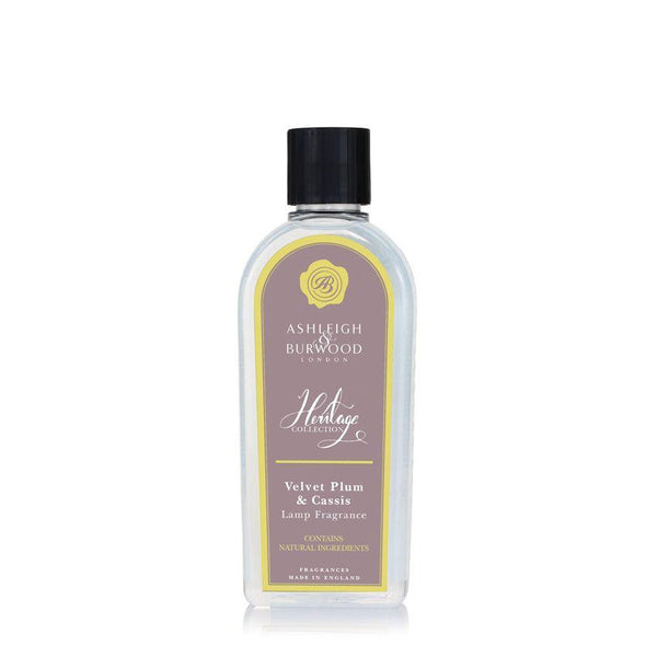 Ashleigh & Burwood Velvet Plum & Cassis Fragrance Lamp Oil (500ml) - Ashleigh & Burwood Fragrance Lamps from thetraditionalgiftshop.com