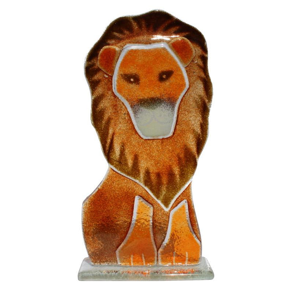 Aslan the Lion Fused Glass Ornament