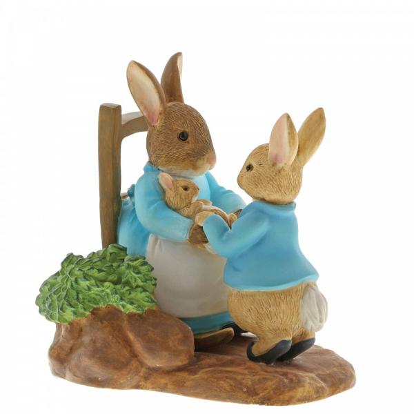 At Home by the Fire with Mummy Rabbit Mini Figure - Beatrix Potter from thetraditionalgiftshop.com