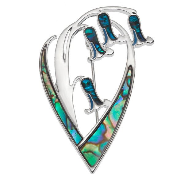 Bluebell Paua Shell Brooch - Tide Jewellery from thetraditionalgiftshop.com