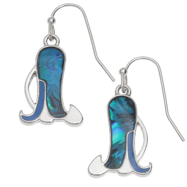 Bluebell Paua Shell Earrings