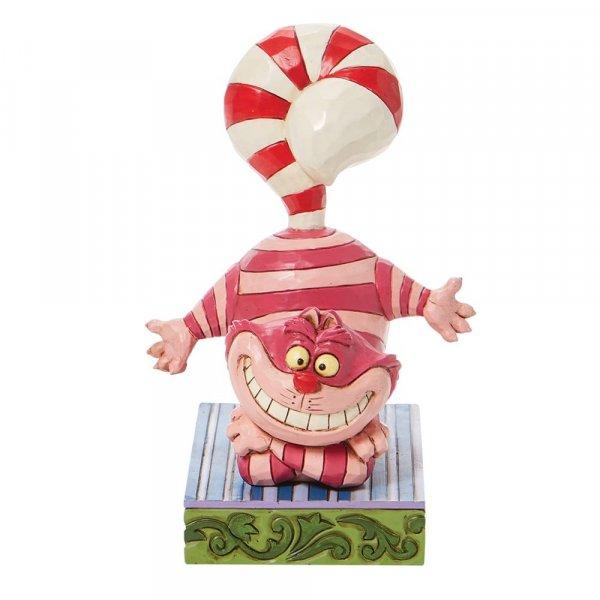 Candy Cane Cheer (Christmas Cheshire Cat with Candy Cane Tail) - Disney Traditions from thetraditionalgiftshop.com