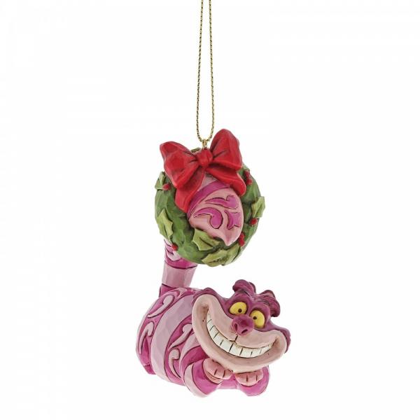 Cheshire Cat with Wreath (Hanging Ornament)