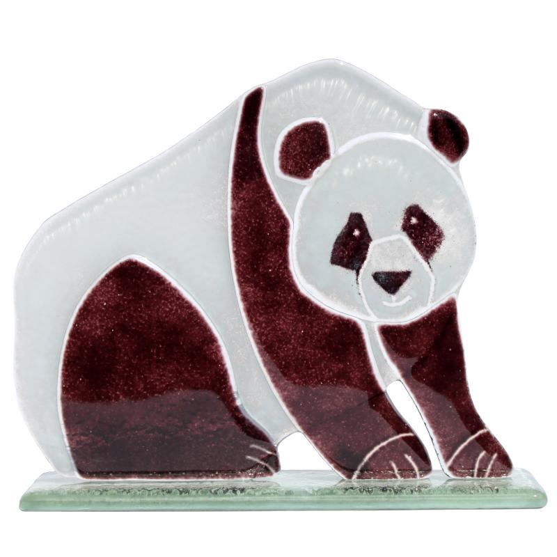 Chi-Chi the Panda Fused Glass Ornament