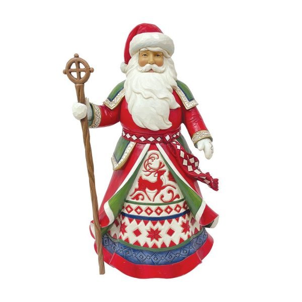 Christmas Legends (Lapland Santa with Staff) 16th in Lapland Santa Series - Heartwood Creek by Jim Shore from thetraditionalgiftshop.com