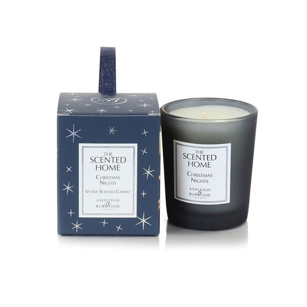 Christmas Nights Boxed Votive Candle - The Scented Home from thetraditionalgiftshop.com