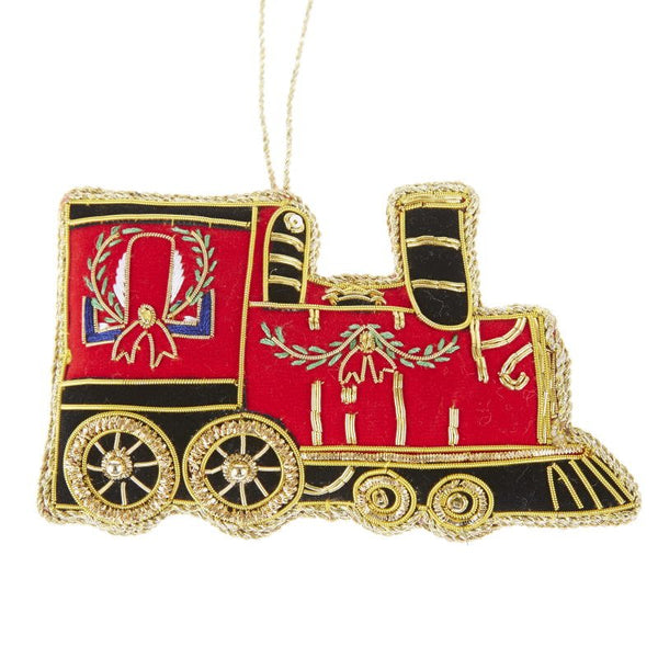 Christmas Train Zari Decoration - Zari Decorations from thetraditionalgiftshop.com