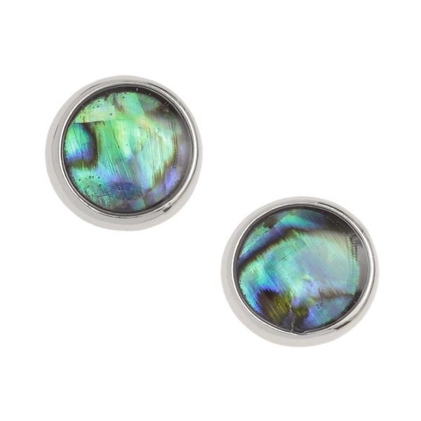 Circle Paua Shell Stud Earrings - Tide Jewellery from thetraditionalgiftshop.com