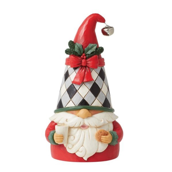 Cookie & Christmas Cheer (Highland Glen Gnome with Milk & Cookie) - Heartwood Creek by Jim Shore from thetraditionalgiftshop.com
