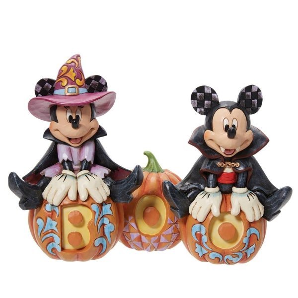Cutest Pumkins in the Patch (Mickey & Minnie Mouse - Glow in the Dark) - Disney Traditions from thetraditionalgiftshop.com