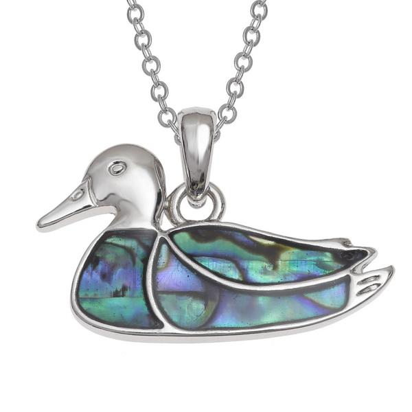 Duck Paua Shell Necklace - Tide Jewellery from thetraditionalgiftshop.com