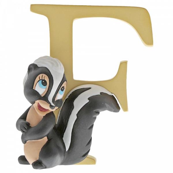"F" Flower the Skunk Alphabet Letter - Disney Enchanting Collection from thetraditionalgiftshop.com