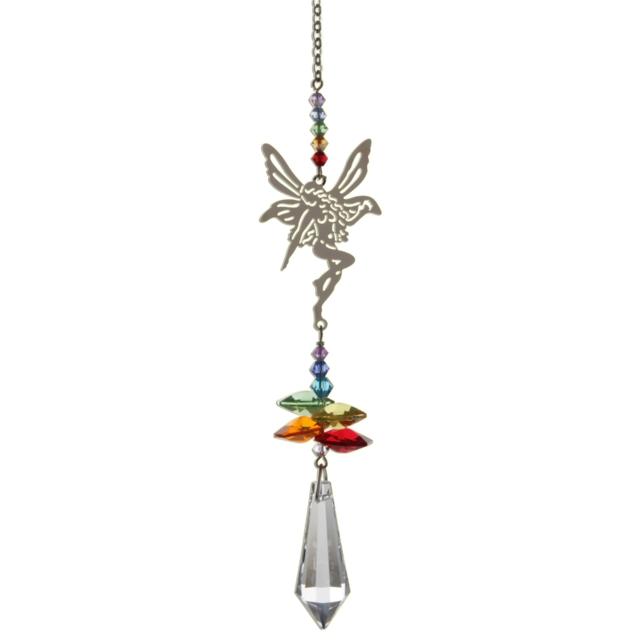 Fairy (Rainbow) Crystal Fantasies Suncatcher - Wild Things Crystal from thetraditionalgiftshop.com