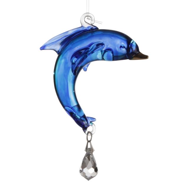 Fantasy Glass Dolphin - Sapphire