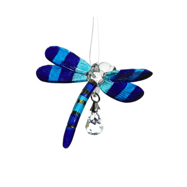 Fantasy Glass Dragonfly - Sapphire