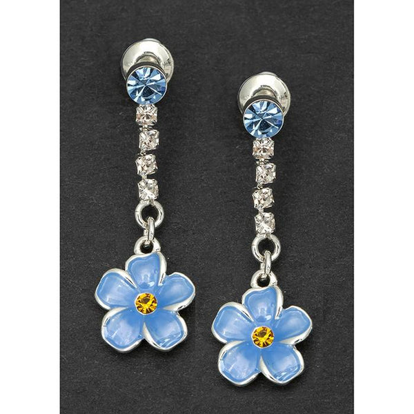 Forget Me Not Drop Stud Earrings