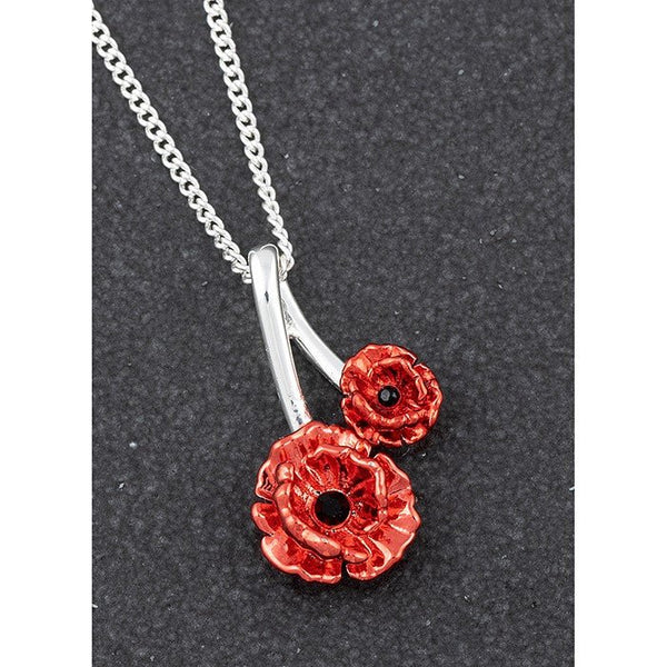 Frilly Poppy Necklace - Equilibrium Jewellery from thetraditionalgiftshop.com