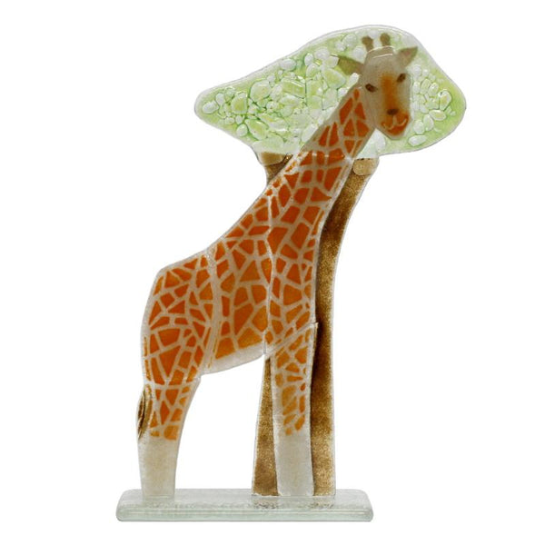 Gerald the Giraffe Fused Glass Ornament - D&J Glassware Fused Glass from thetraditionalgiftshop.com