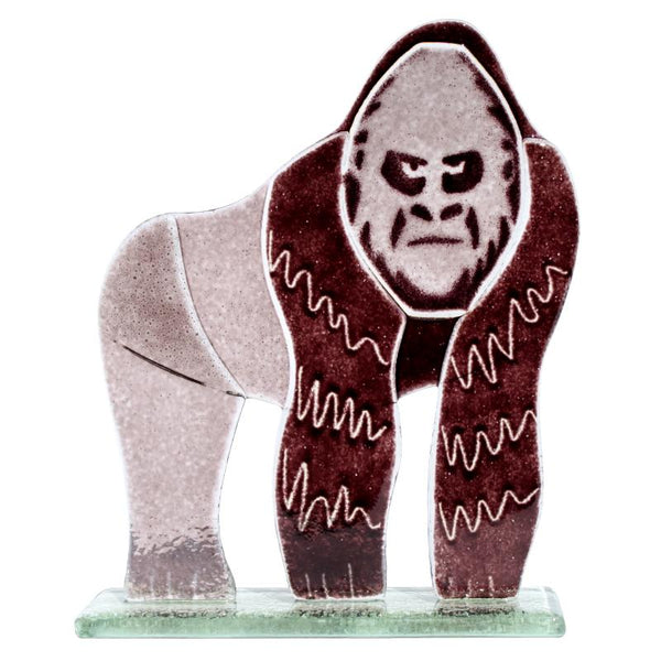 Gordon the Gorilla Fused Glass Ornament