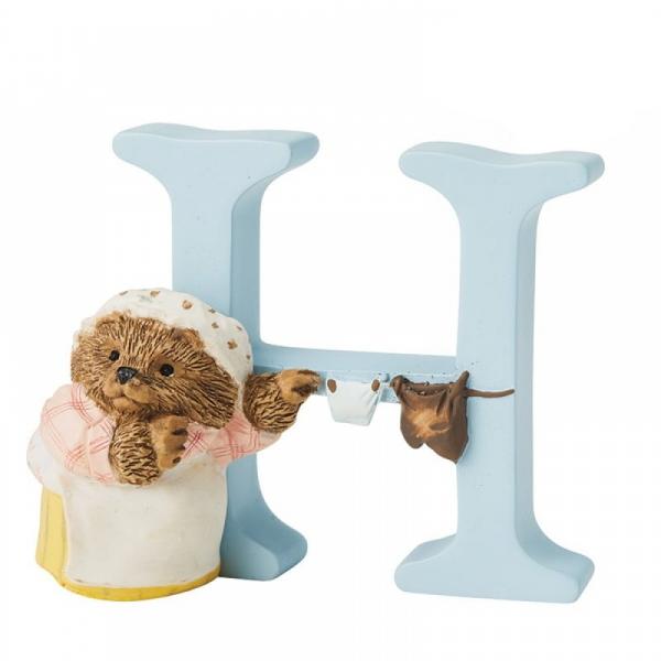 "H" Mrs Tiggy-Winkle Alphabet Letter - Beatrix Potter from thetraditionalgiftshop.com