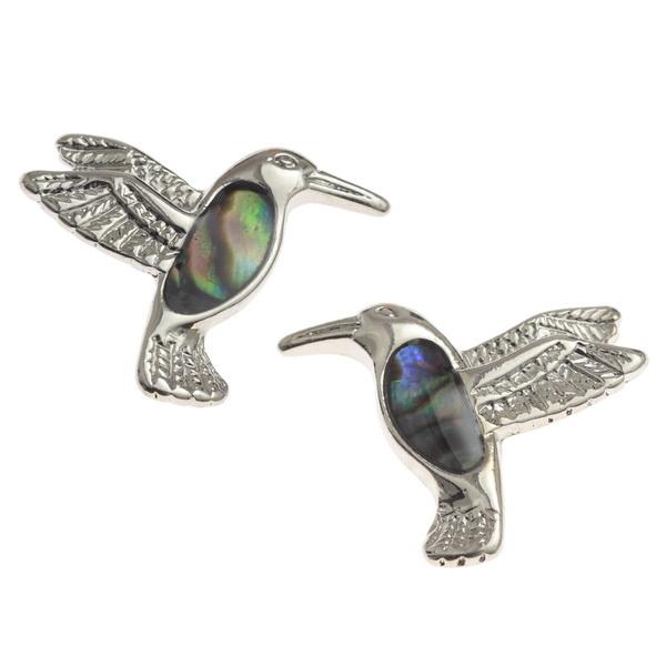 Hummingbird Paua Shell Earrings - Tide Jewellery from thetraditionalgiftshop.com