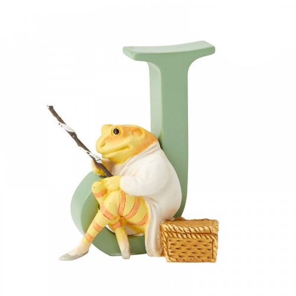 "J" Mr Jeremy Fisher Alphabet Letter - Beatrix Potter from thetraditionalgiftshop.com