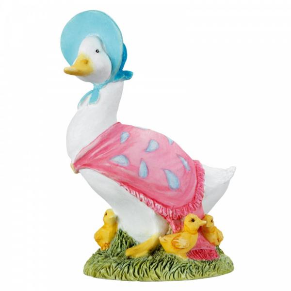 Jemima Puddle Duck with Ducklings Mini Figure - Beatrix Potter from thetraditionalgiftshop.com