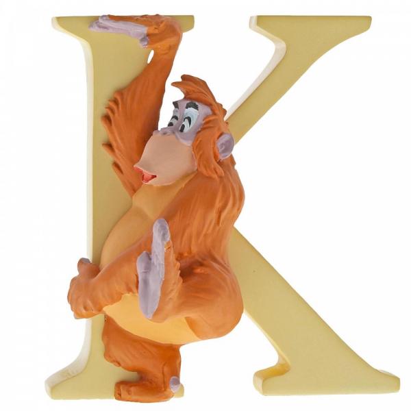 "K" King Louie Alphabet Letter - Disney Enchanting Collection from thetraditionalgiftshop.com