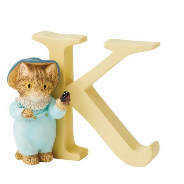 "K" Tom Kitten Alphabet Letter - Beatrix Potter from thetraditionalgiftshop.com