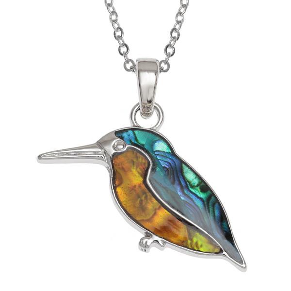 Kingfisher Paua Shell Necklace