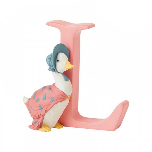 "L" Jemima Puddle-Duck Alphabet Letter - Beatrix Potter from thetraditionalgiftshop.com