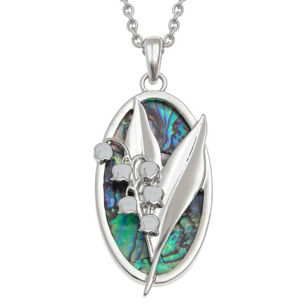Lily of the Valley Paua Shell Necklace - Tide Jewellery from thetraditionalgiftshop.com