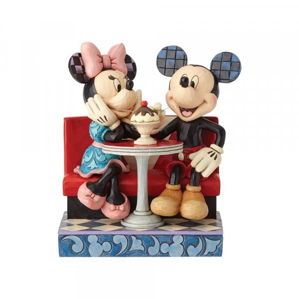 Love Comes in Many Flavours (Mickey & Minnie Mouse with Ice Cream) - Disney Traditions from thetraditionalgiftshop.com