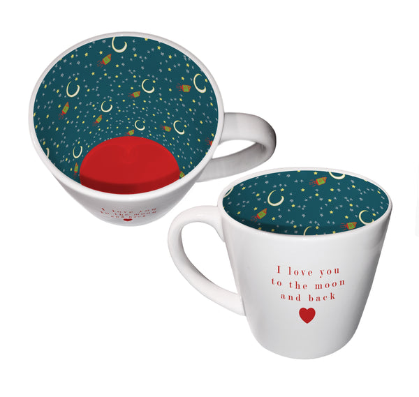 Love You To The Moon - Inside Out Mug - Inside Out Mugs from thetraditionalgiftshop.com