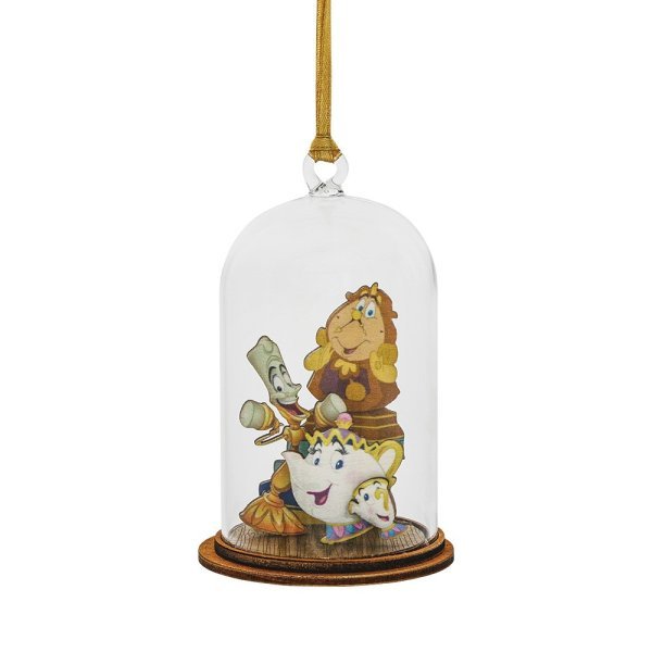 Loyal Servants (Mrs Potts, Cogsworth & Lumiere) Hanging Kloche - Disney Showcase from thetraditionalgiftshop.com
