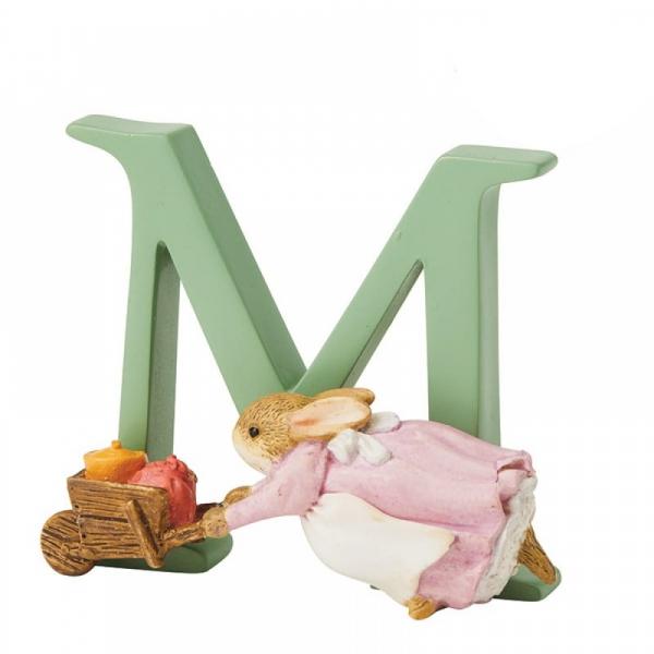 "M" Cecily Parsley Alphabet Letter - Beatrix Potter from thetraditionalgiftshop.com