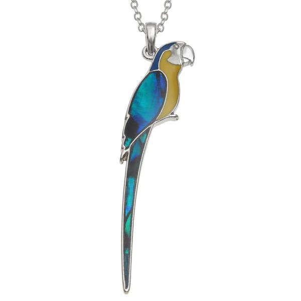 Macaw Paua Shell Nacklace - Tide Jewellery from thetraditionalgiftshop.com